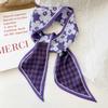 Multifunctional Pastoral Style Flower Printed Hair Band Headwear Scarves 6.5cm*90cm