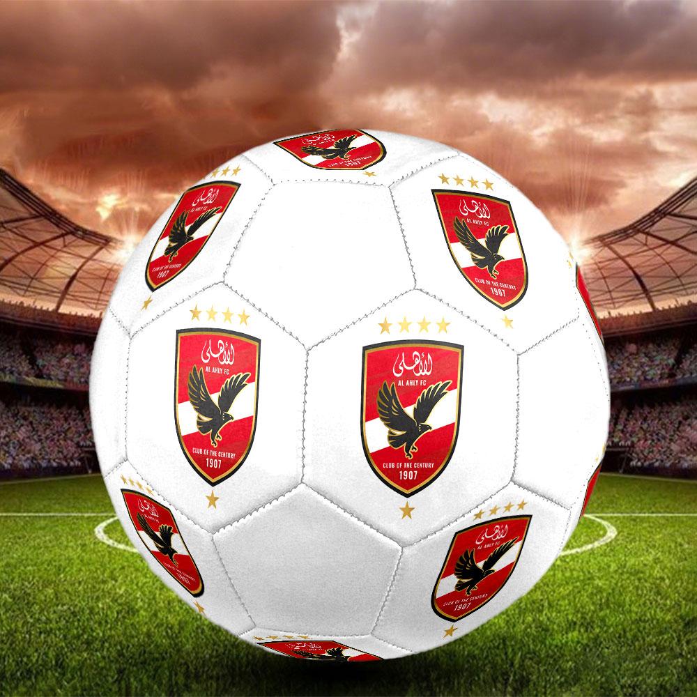 Футбольный мяч Al Ahly SC, размер 5, машинная сшивка, ПВХ, прочный и с высоким отскоком, подходит для всех возрастов, фанатская атрибутика, для матчей и игр на открытом воздухе.