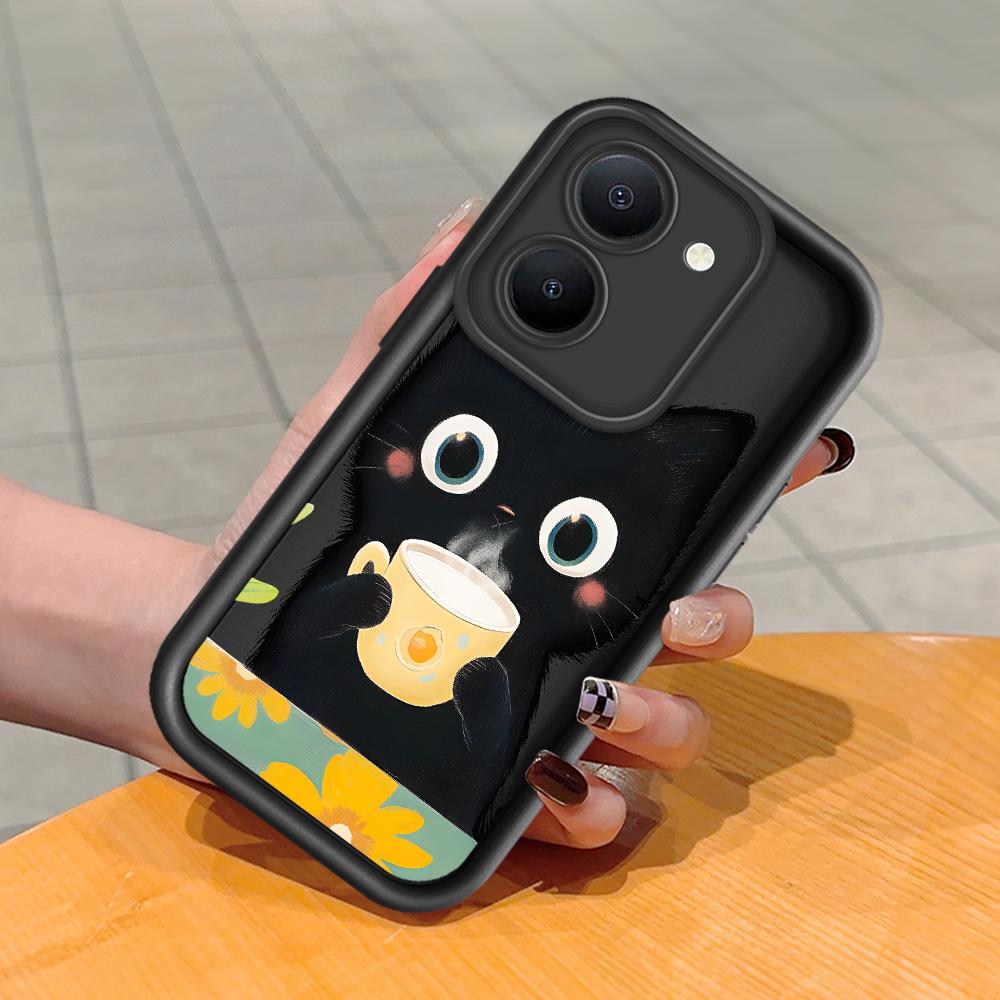 Мягкий силиконовый квадратный чехол с рисунком лестницы для телефона, полное покрытие, противоударный защитный резиновый чехол для камеры для Vivo