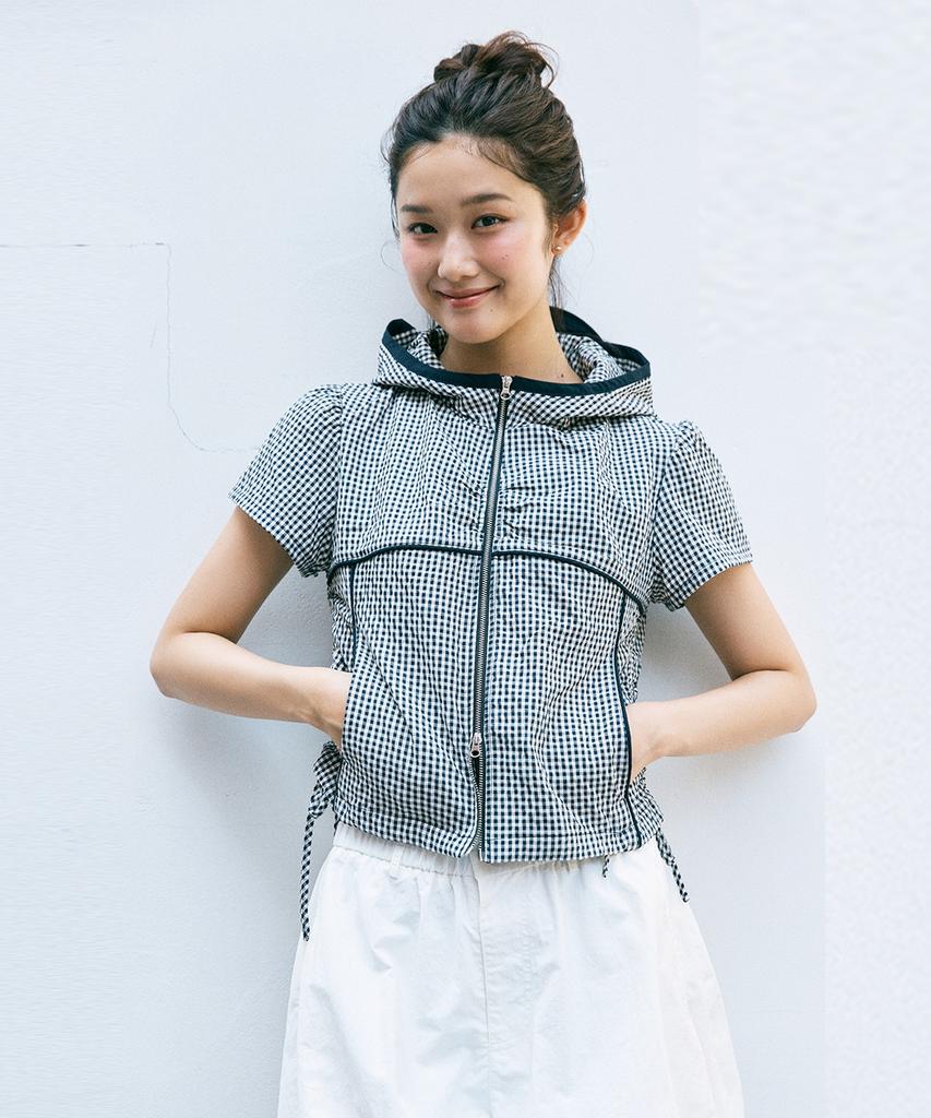 Худи в клетку с коротким рукавом Mixxo_Miwjjg701G