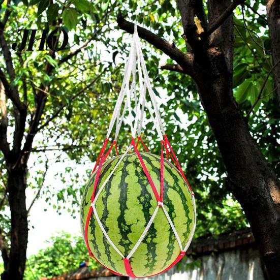 Watermelon Hanging Support Net Bag 30 Pcs Mesh Bags Hammock Reusable Melon Natural Ripening Fruit Harvest Trellis for Pumpkin Cantaloupe Protection