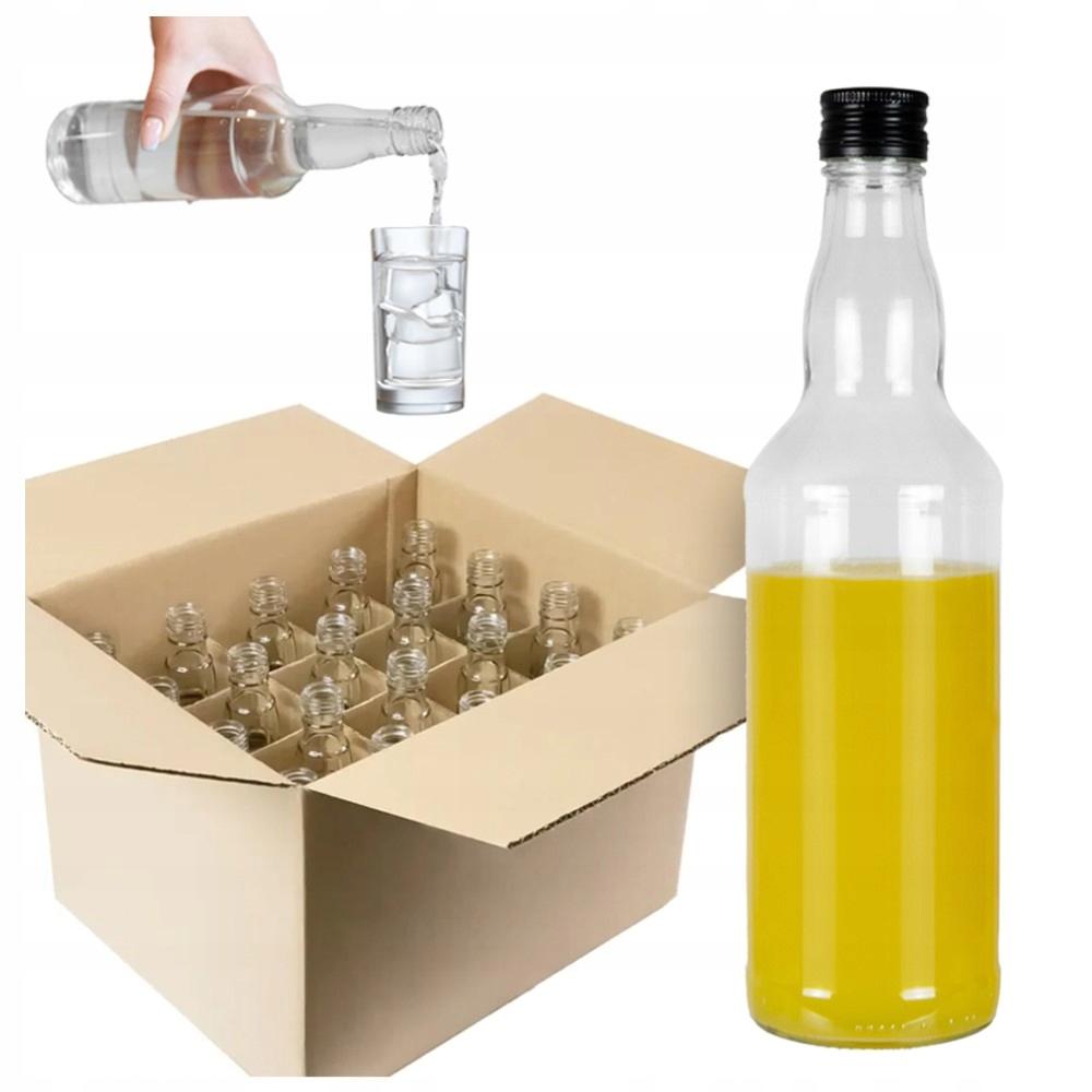 20X Butelki Monopolowe 0,5L Zakrętka + Kratownica Monopol 500Ml Na Wódkę