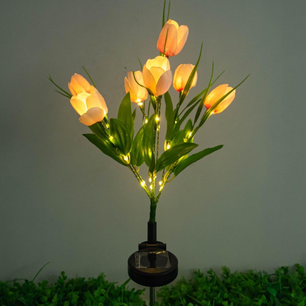 LED Lights Solar Garden Lights 7 Head Tulip Flower Solar Tulip Flower Lights Balcony