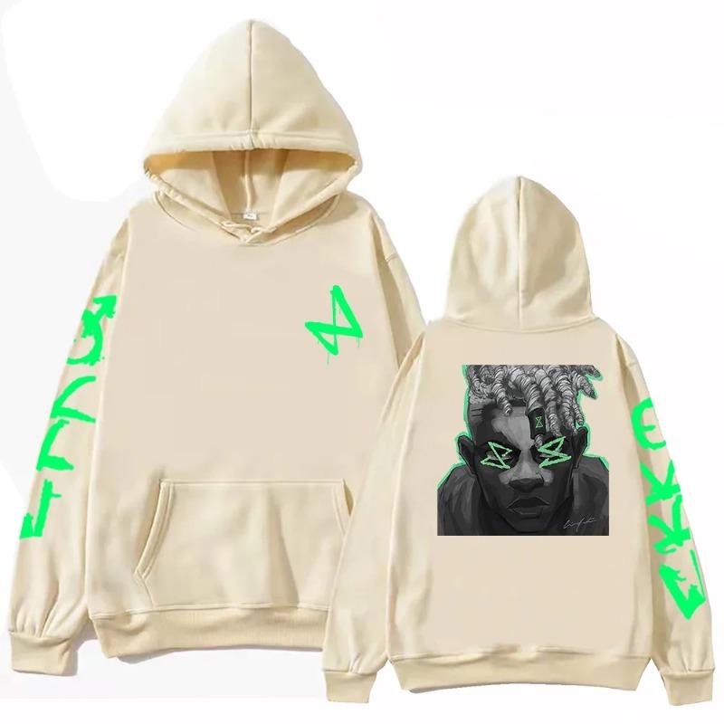 Arcane Ekko Граффити Толстовка Harajuku Пуловеры Топы Толстовка Подарочные Толстовки и свитшоты для фанатов Мужская