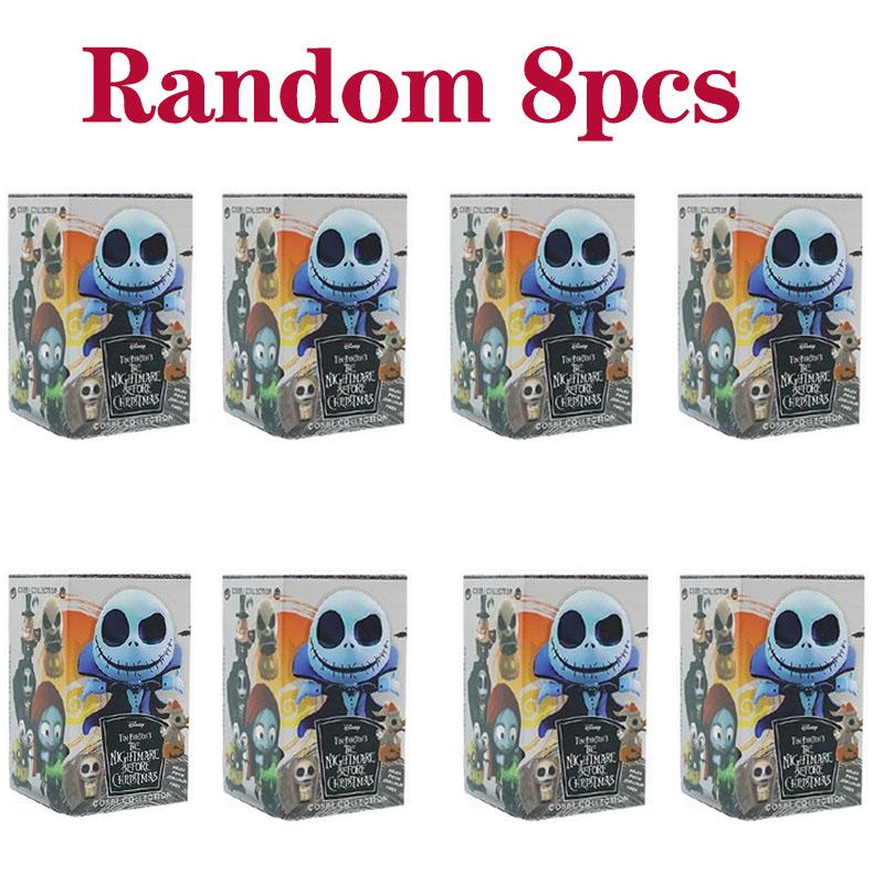 The Nightmare Before Christmas Blind Box Small Size PVC Model  Figures Jack Sally Dr. Collectible Figurine Doll Christmas Gifts