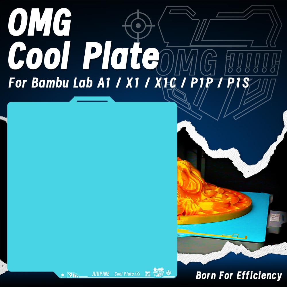 For Bambu Lab P1P P1S A1 X1 X1C Cool Plate Double Sided Smooth Textured Heatbed 256X256 Build Plate Bambulab P1S Honeyomb Bed