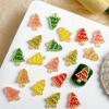 Набор из 20 штук Роскошные смоляные charms для ногтей Елочка Камни для нейл-арта для стойкого DIY-маникюра Праздничное мероприятие