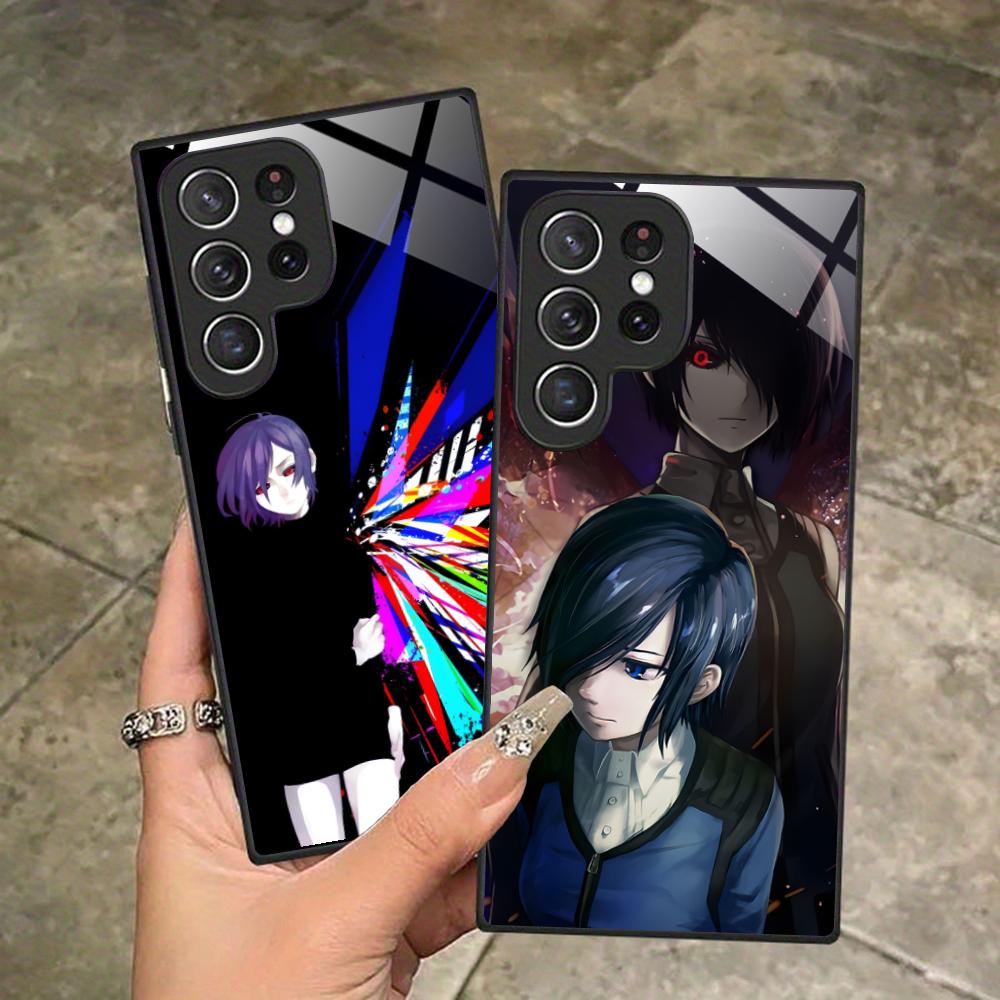 Чехол для телефона Tokyo Ghoul Тока Кирисима для Samsung Galaxy A56 55 54 53 52 51 36 35 34 23 16 15 5G Стеклянная крышка Роскошные мобильные телефоны