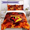 Watford Football Printed 3 Pieces Bedding Set, Comfortable Skin Friendly Bedroom Duvet Cover Set