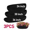 3Pcs Replacement Felt Plant Pot Liners Root-Friendly Hanging Basket Liners  Indoor Plants