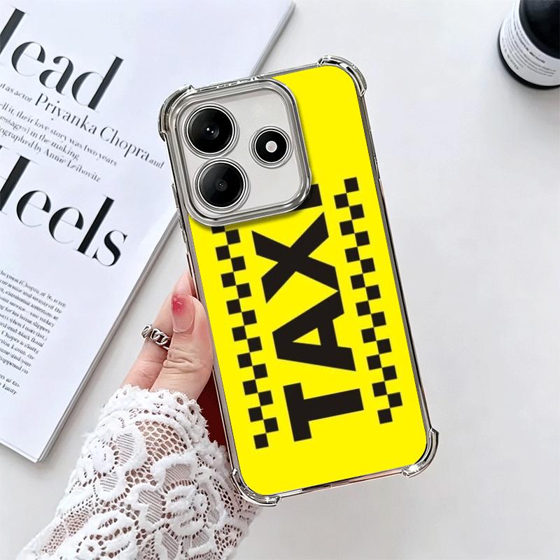 Мягкий чехол для телефона с изображением желтых такси Нью-Йорка для Xiaomi Redmi Note 14 15 Pro Plus 13 12 11S 11T 5G 10 9S 9, гальванический, противоударный, Fundas
