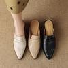 Women's Slippers And Ladies Sandals Mules Shoes Pointed Toe Slides Apricot Outside With Premium Small Size Eva Stylish Vip