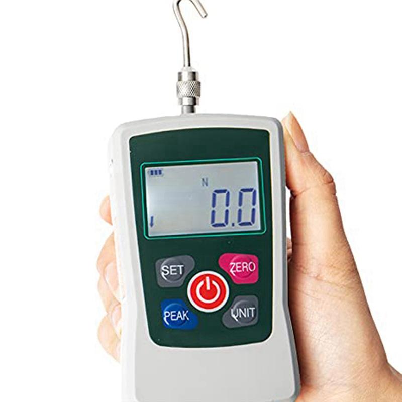 AD23-Digital Force Gauge 300N Push Pull Force Gauge Dynamometer Tension Gauge Tester Pressure Meter With Units N/LB/Kg/Oz