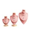 Velvet Surface Jewelry Display Bust 3 In 1 Design Bust Display Holder  Necklace Display