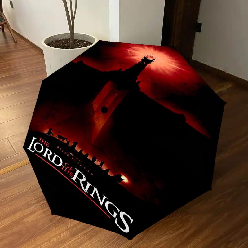 1pc The Lord of the Rings Folding umbrella automatic open/close, 8-Rib Durable Frame, Compact Folding Design, Ideal Birthday1107L
