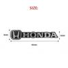 AAALZ1 car audio decorate 3D Aluminum Badge Emblem Sticker For Honda Civic Accord City Fit Mugen Vezel CR-V Pilot HR-V Envix Odyssey