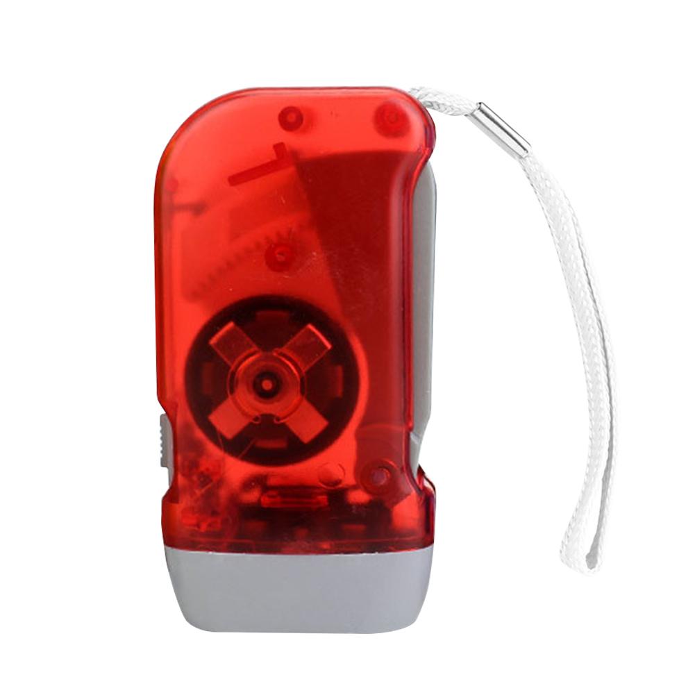 Lightweight Hand Pressing Dynamo Flashlight Outdoor Emergency Hunting Lighting Lamp Waterproof Handy Flashlight