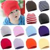 Cute Solid Color Woollen Cotton Winter Warm Beanies Knitted Caps Kids Slouchy Hat Baby Head Cover