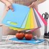 Reversible Plastic Cutting Board Non-slip Kitchen Mat for Meat and Vegetable Dishwasher Safe Chopping Board for Outdoor Camping