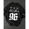 Summer 2025 New Men's T-shirt 96 Printed Digital Baseball Jacket Casual Sports Polyester Men's T-shirt