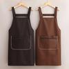 Waterproof Oil Cooking Apron Chef Aprons For Women Men Kitchen Apron With Front Pocket Dishwashing Cleaning Accessories Aprons