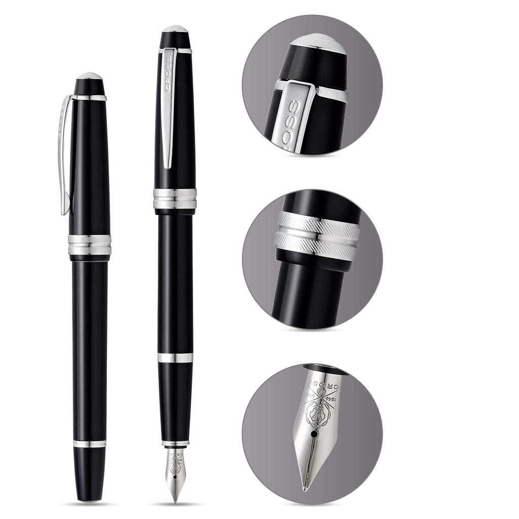 Перьевая ручка CROSS Cross Bailey Light Black XF NAT0746-1XS