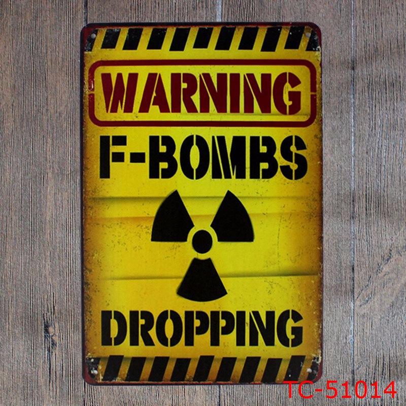 Custom Gun Humor Tin Sign for Restaurant, Bar, or KTV Decor