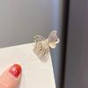 Fashionable Shiny Butterfly Hair Clips Fine Rhinestone Studded Metal Butterfly Small Hairpin Woman's Headwear