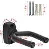 Guitar Hanger Hook Holder Wall Mount Display Acoustic Guitar Stand Ukulele Bass Mandolin Banjo Wall Mounts Hangers Black (1, 8)