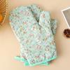 Cotton Print Anti-High Temperature Gloves Microwave Anti-Scald Baking Gloves Kitchen Oven Heat Insulation Gloves