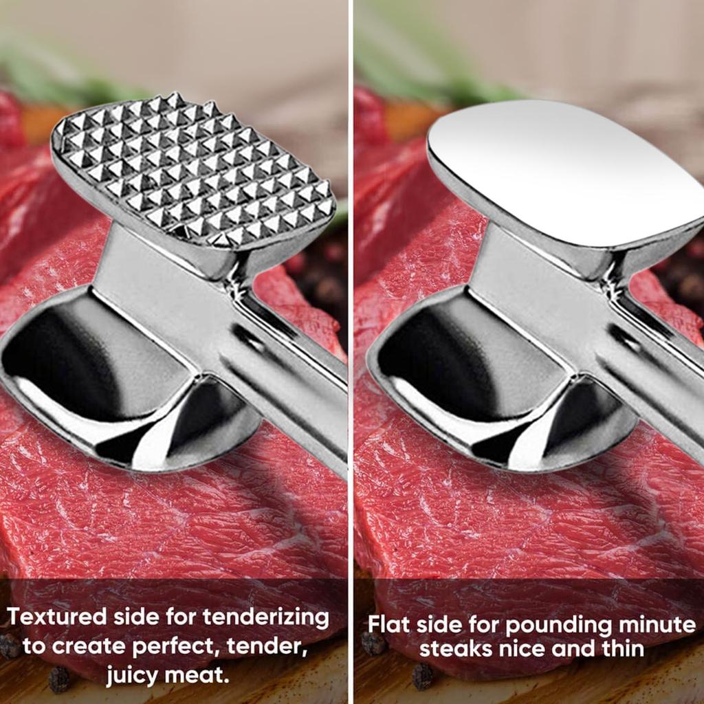 Meat Tenderizer Hammer Tool Dual-Sided Nails Meat Mallet Meat Hammer for Steak Chicken Fish Meat