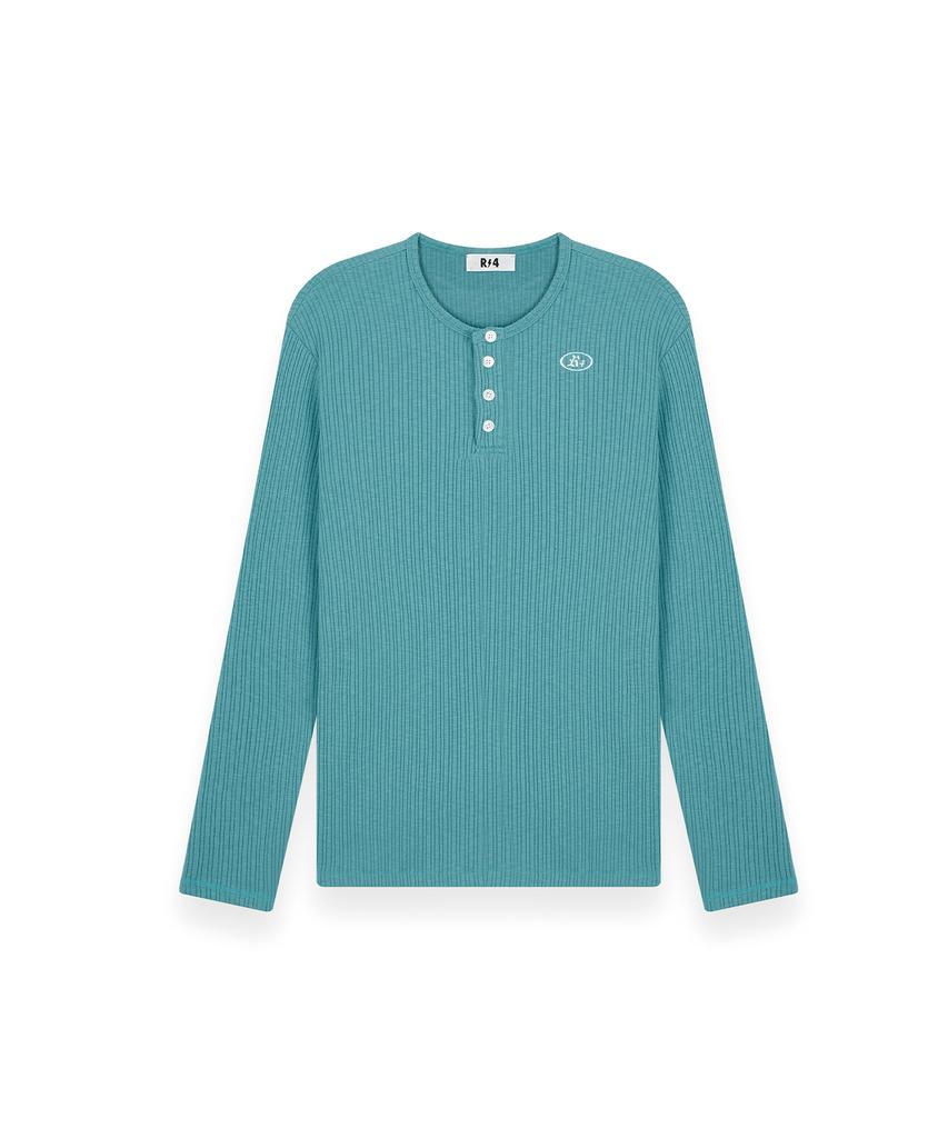 R-4 R-0036 / R4-Signature Henley Neck Longsleeve(Mint)