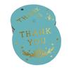 Pack Of 100 Thank You Bridal Shower-Baby Shower-Retirement-Wedding-Birthday Favor Paper Tags Craft Real Gold Foil Hang