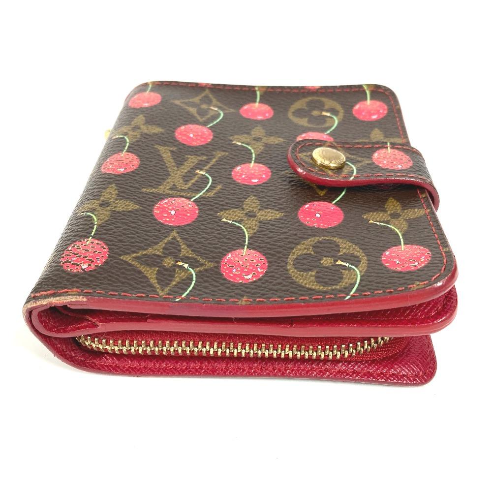 Louis Vuitton M95005 Compact Zip Compact Wallet Monogram Cherry Murakami