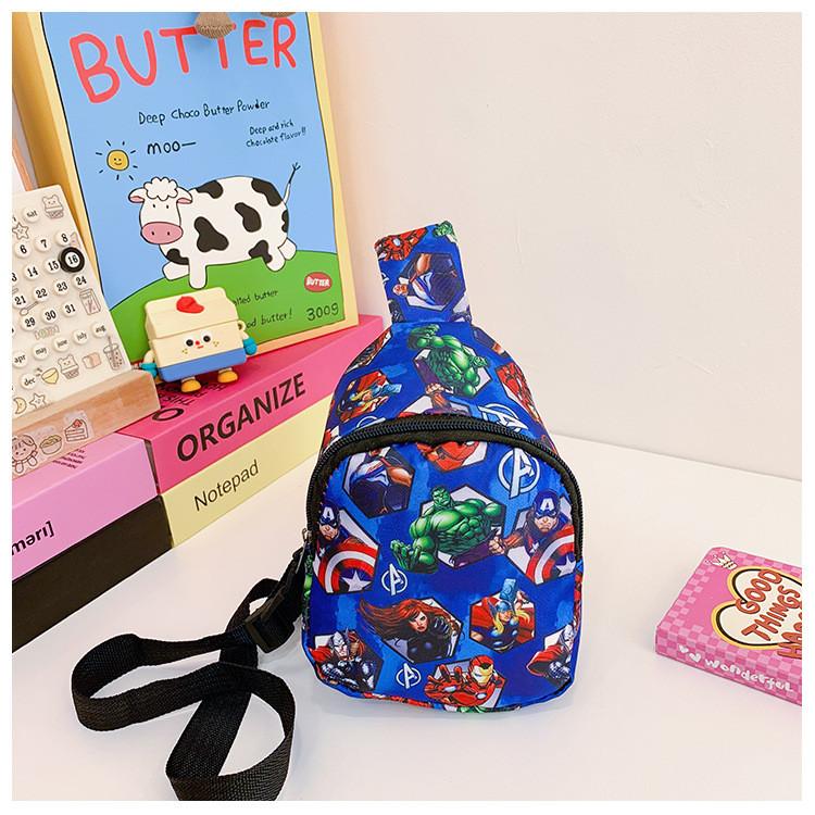 Avengers Superhero Printed Crossbody Bag Kids Cartoon Outdoor Casual Gift