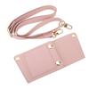 Water Bottle Holder PU Leather Insulation Portable Universal Fit Straw Cup Carrier for Travel Gym Pink