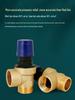 1-Inch Copper Boiler Safety Relief Valve with Auto Air Vent & Pressure Gauge