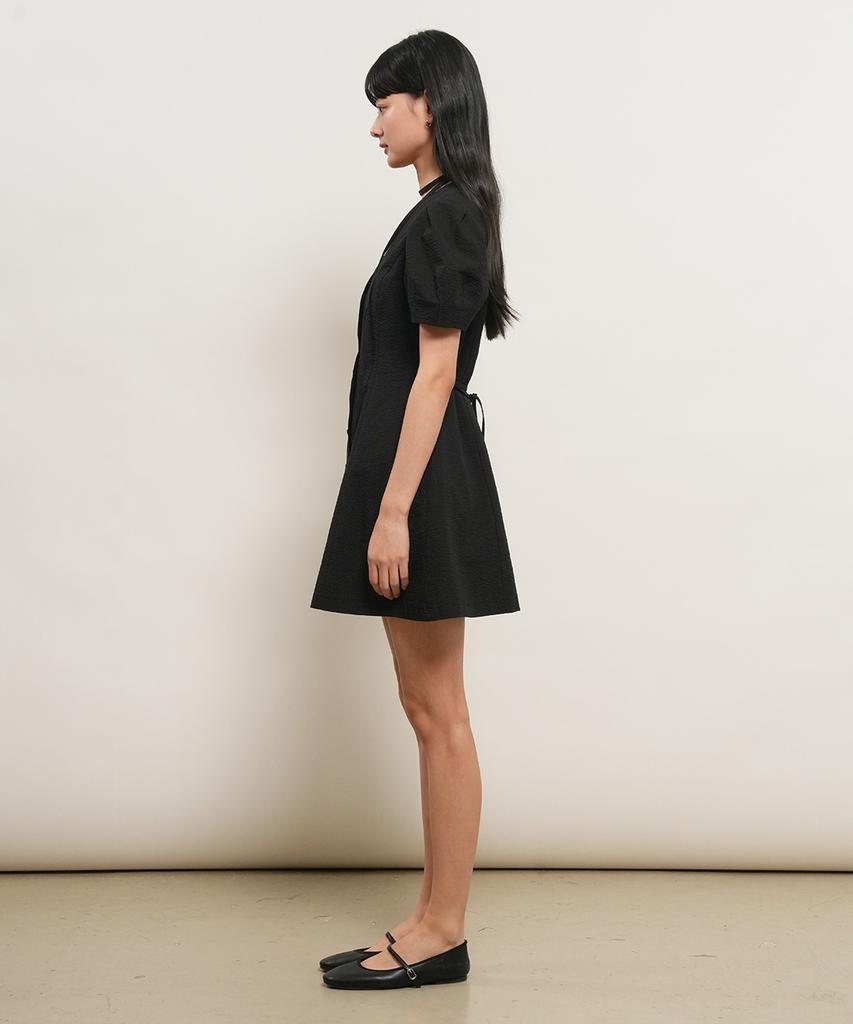 General Idea Voluminous Mini Dress [Black] / Gf2Lop511