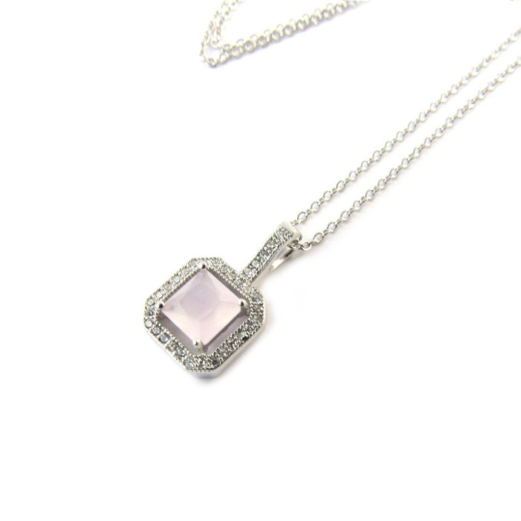 Les Trésors De Lily [N5376] - Серебряное колье «Сисси» розовое белое серебро