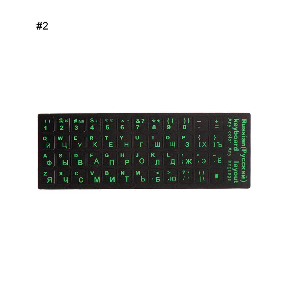 Waterproof Laptop Frosted Notebook Keypad Keyboard Stickers Russian Letters Cover Sticker