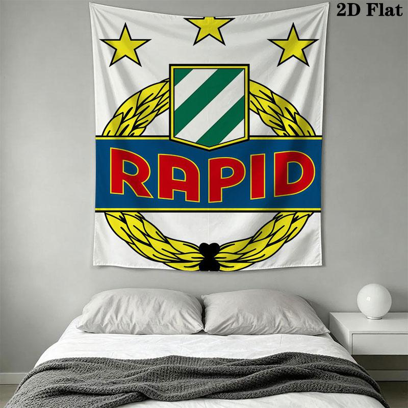 Rapid Wien Wall Hanging Printed Fabric Blanket Decorative Tapestries for Bedroom Living Room Home Decor