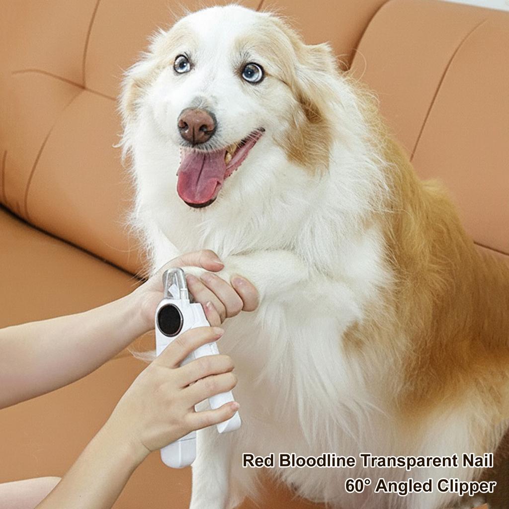 Электрическая машинка для стрижки когтей для собак 2-в-1, оснащенная 2 светодиодными фонариками, триммер для когтей домашних животных, защита безопасности для собак от маленьких до больших