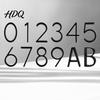 UV Resistant House Numbers 5-Inch for Outside Zinc Alloy Floating Address with Rust-proof Mounting Screws Modern Black Metal Door Mailbox