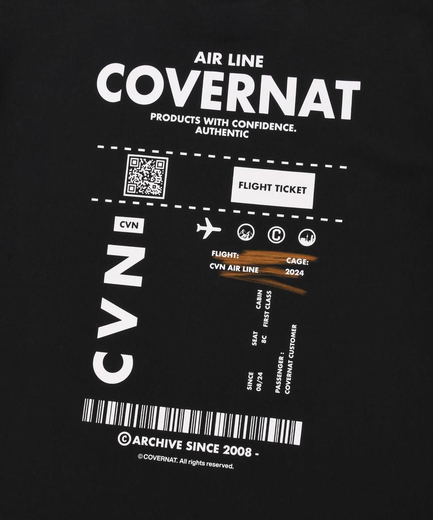 COVERNAT Футболка Паспорт Черная