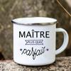 Merci Maitre Printed Mugs Creative Coffee Tea Cups Drinks Water Milk Enamel Mug School Home Handle Drinkware Gifts for Teacher