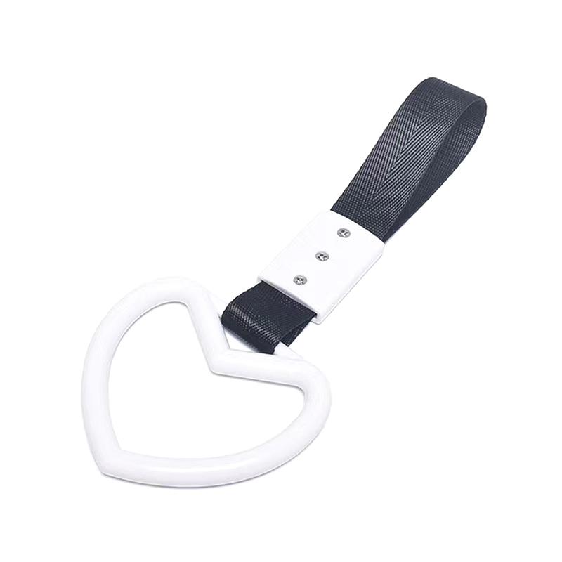 Train Bus Handle Hand Strap Heart Styling Drift Charm Strap Drift Auto Accessories Car Strap Car Decoration Warning Ring