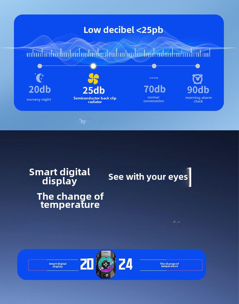 Охладитель для мобильного телефона SL31 с полупроводниковым радиатором и пристегивающимся вентилятором