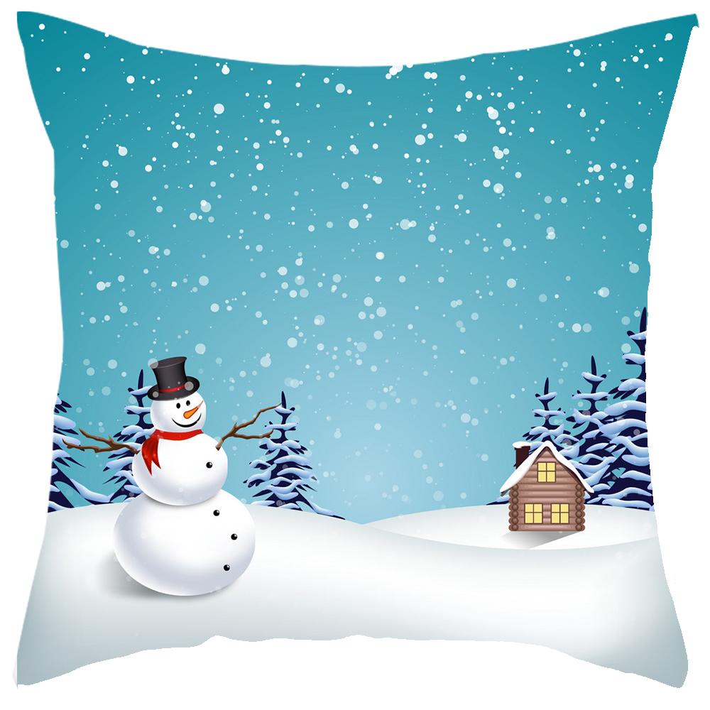 Рождественское украшение милый Санта олень принт наволочка для подушки дома гостиная диван украшение наволочка 45x45 см