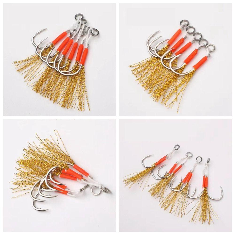 Gill Fish Swift Metal Jig Двойные крючки Sharp Solid Ring Jigging Fishhook Морская рыбалка