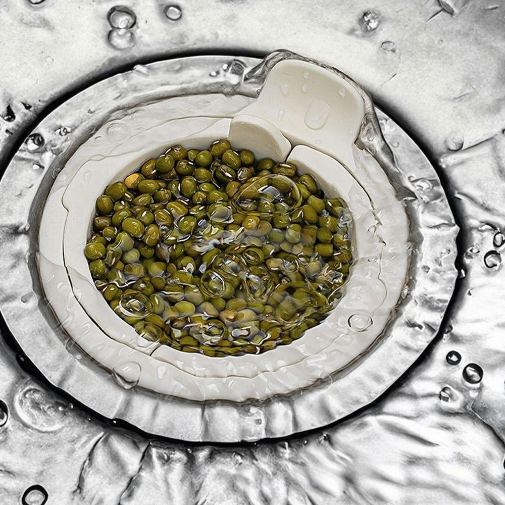 10pcs Round Shape Sink Drain Strainer Hair Filtration Filter Grid Cover For Home Kitchen